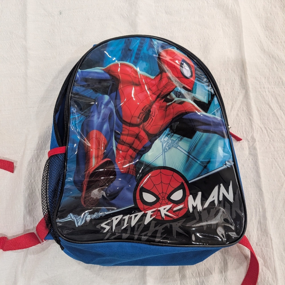 Spider-Man Backpack with Red and Blue Design